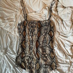 Snakeskin bodysuit